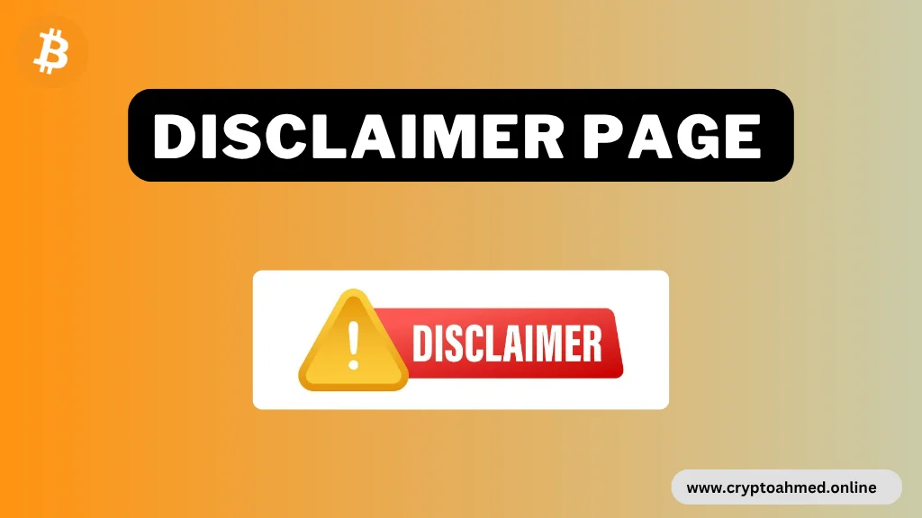 Disclaimer page