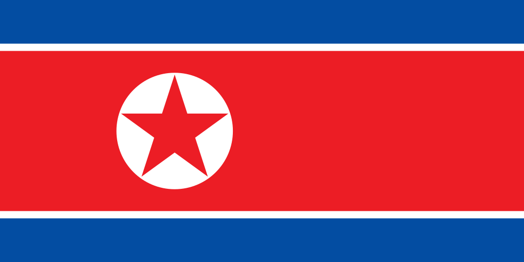 north korea flag