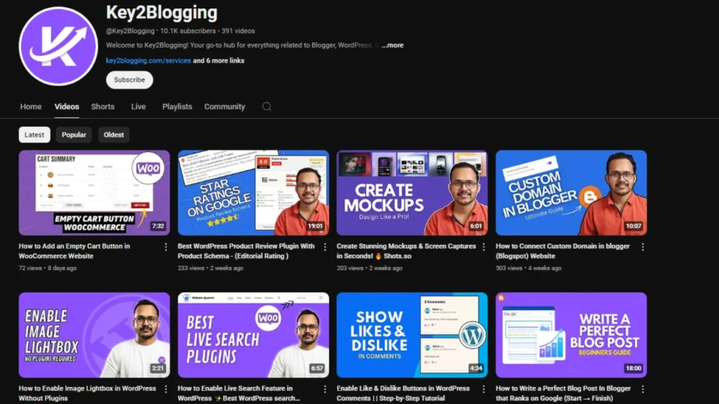 key 2 blogging  digital service provider