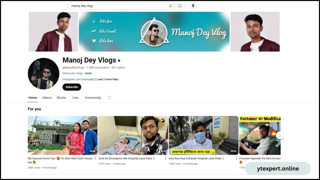 manoj dey vlogs