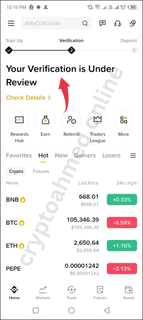 your Verification is under review