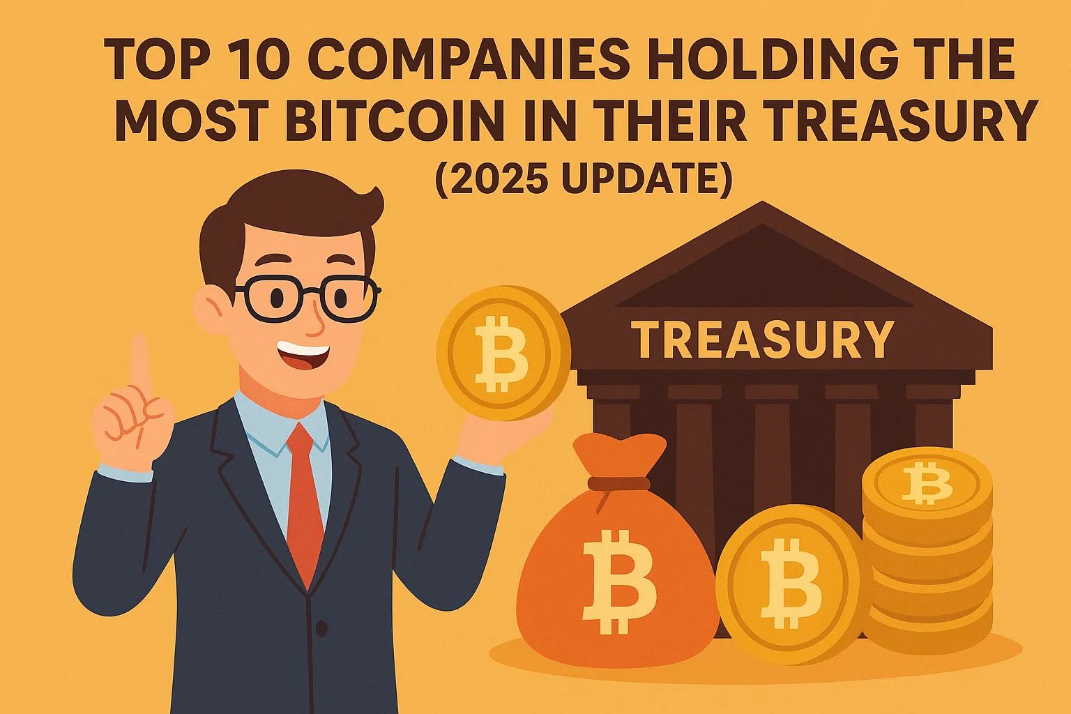 Top 10 Companies Holding the Most Bitcoin in Their Treasury (2025 Update)