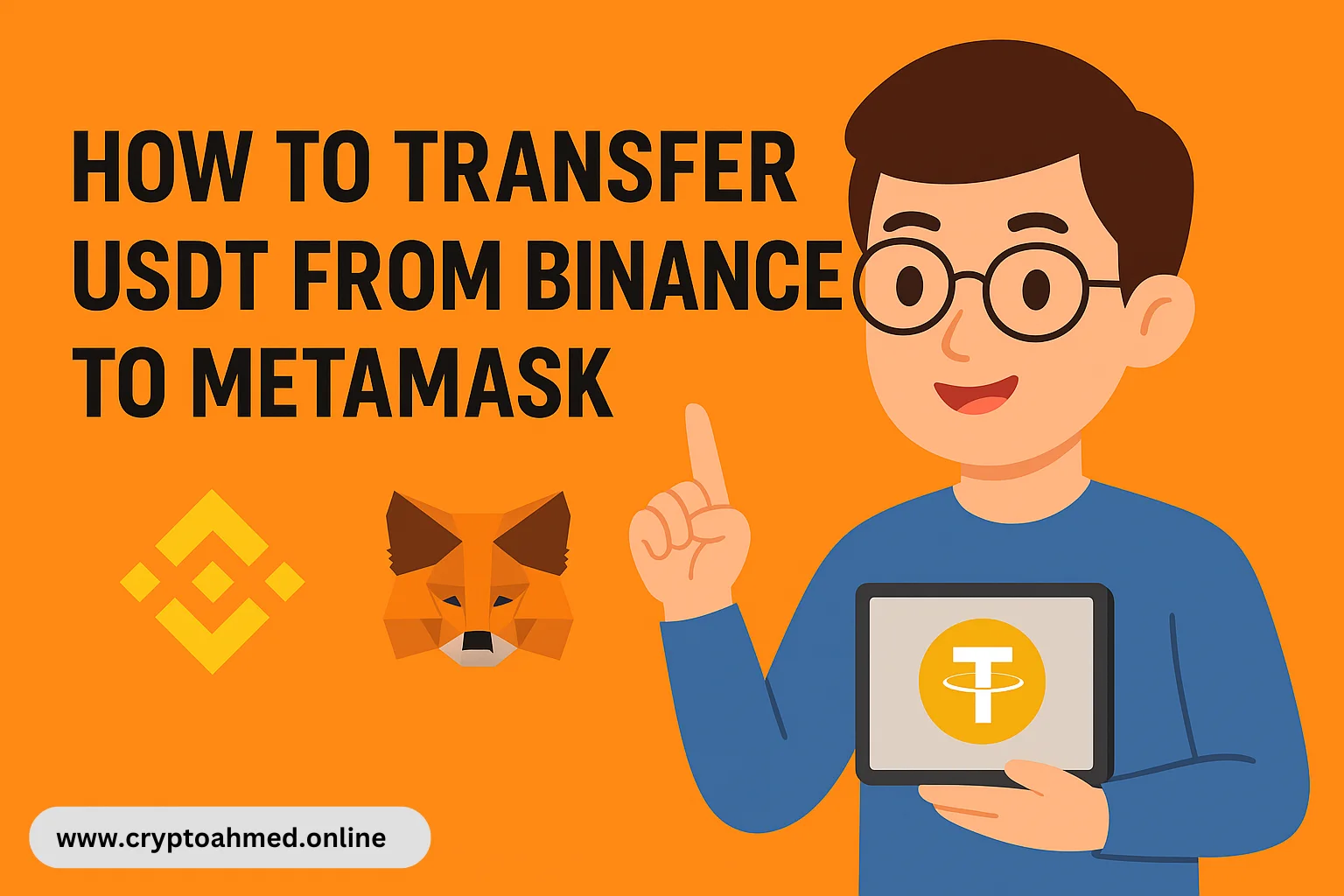 How to transfer USDT from binance to metamask